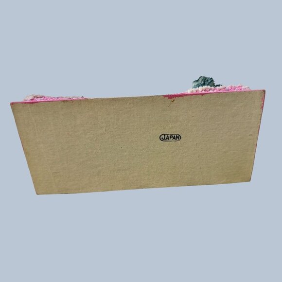 Vintage 1950s Christmas Japanese Putz House Blue Cardboard Town Hall - Picture 3 of 4